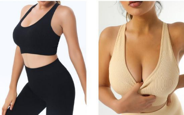 RIBBED PATTERNED BRA