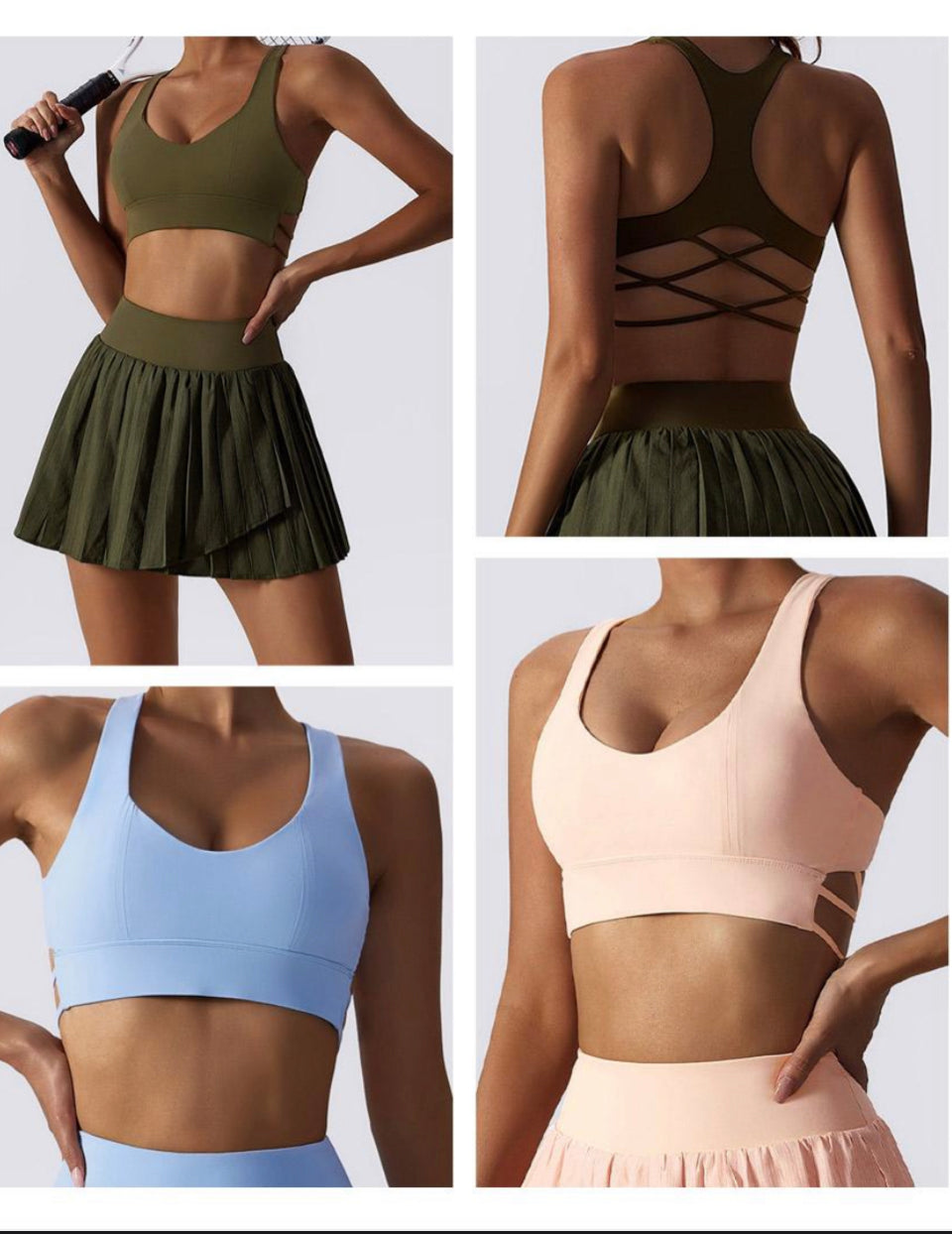 2 Piece Bra Skirt Set