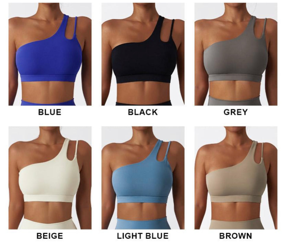 One Side Two Strapped Bra