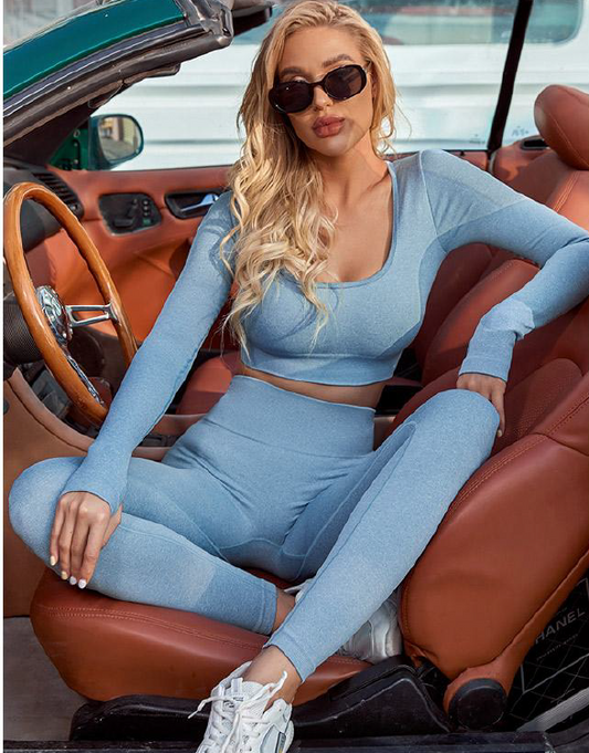 2 Piece Longsleeve Top With Leggings